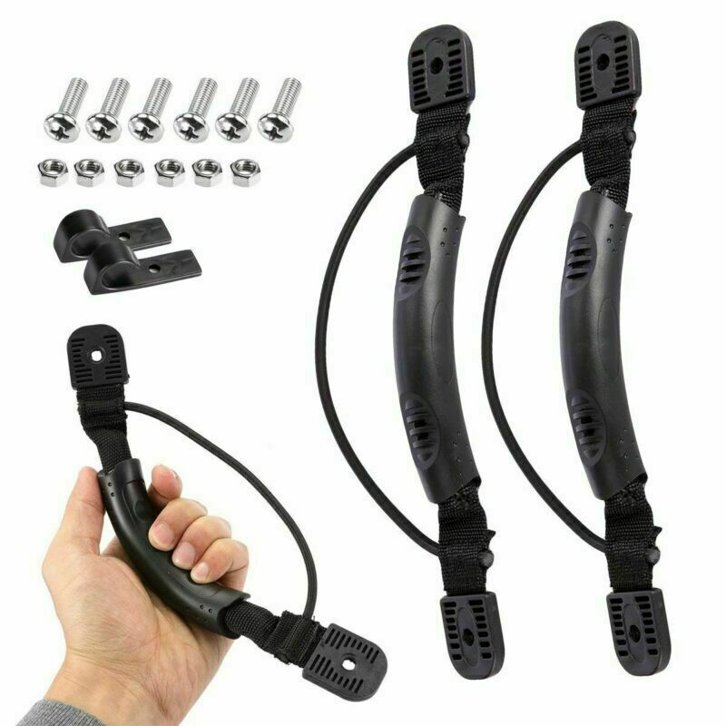 Kayak Canoe Boat Side Mount Carry Handle With Bungee Cord Screws Accessories