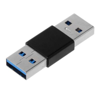 1 Pc Portable USB Male to Male Extender Adapter High Speed Connector Coupler