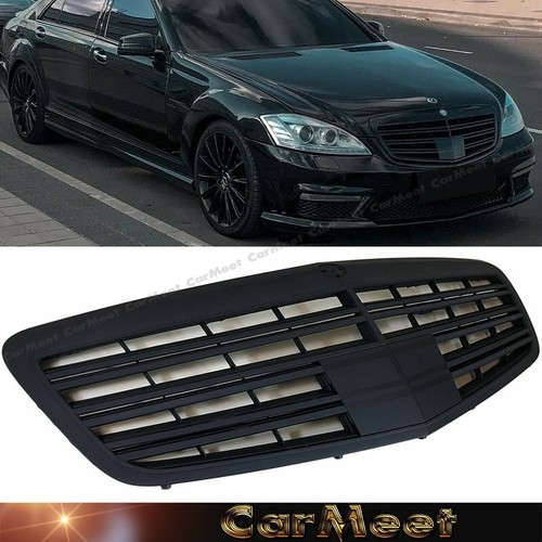W221 Sクラス ベンツ S65AMGルックグリル マッドブラック For BZ 10-13 W221 S-Sedan MS Look Front Frame Grille Mask
