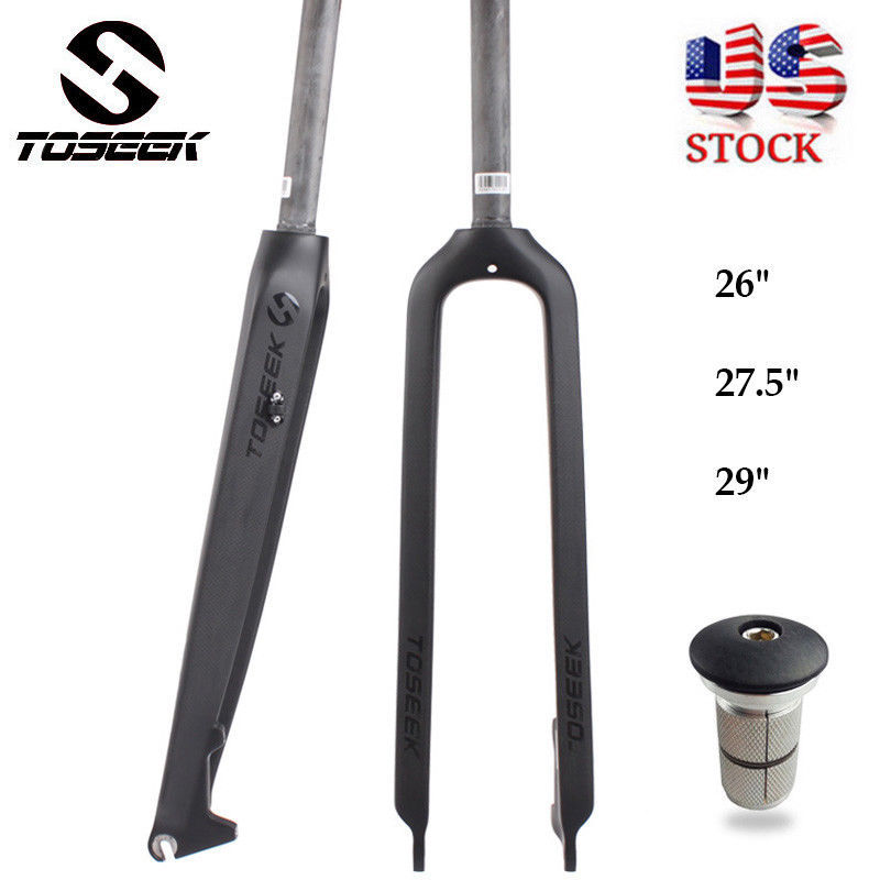 Full Carbon Mountain Bike Fork 1-1//8/" Disc Brake MTB Bicycle Forks 26//27.5//29er