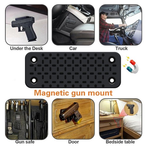 2PCS 45 lb Gun Holder Mount Under Desk Pistol Concealed