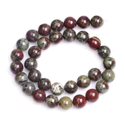 6mm Dragon Blood Jasper Bead Bacelet