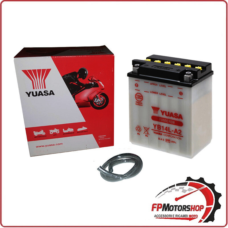 BATTERIA PER MOTO YUASA YB14L-A2 12V 14AH 136X91X169MM CCA175