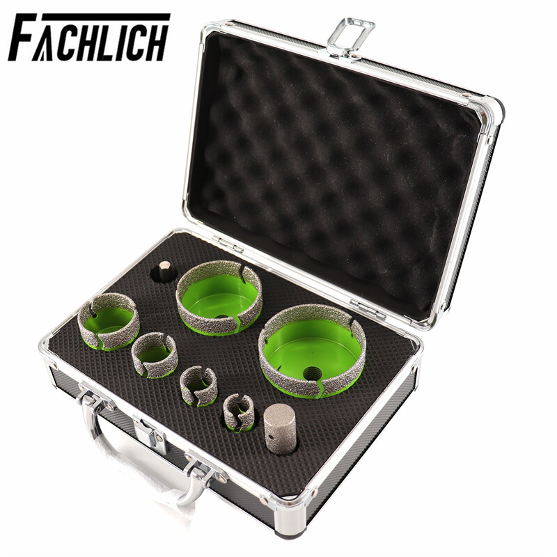 8pcs/box Diamond Drilling Bits Set for Tile Granite Marble Hole Saw Ceramic Tool