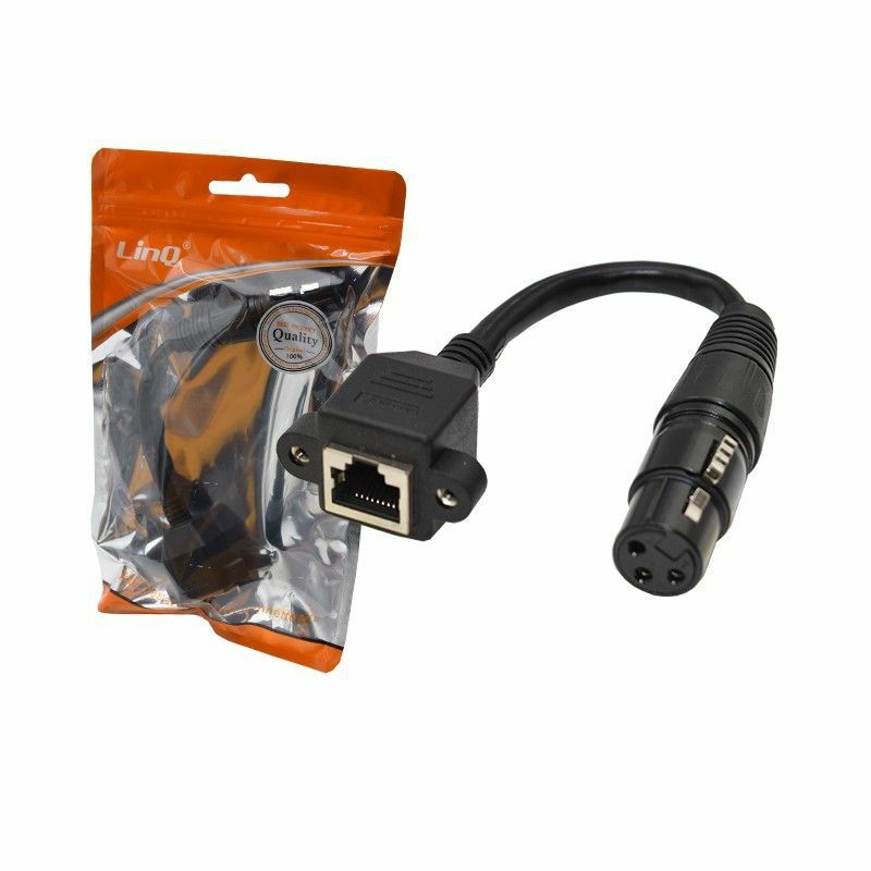 Cavo Adattatore Audio Da XLR Femmina A RJ45 Femmina linq kl-9235