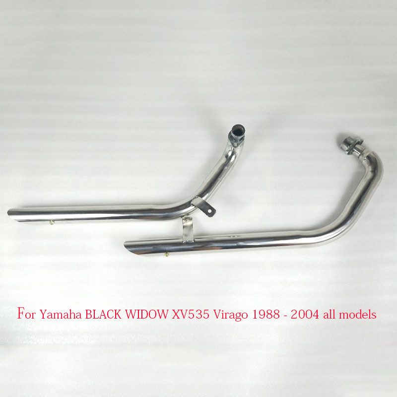 Drag Steel Exhaust Pipe Silencers Muffler For Yamaha Virago 535 XV535