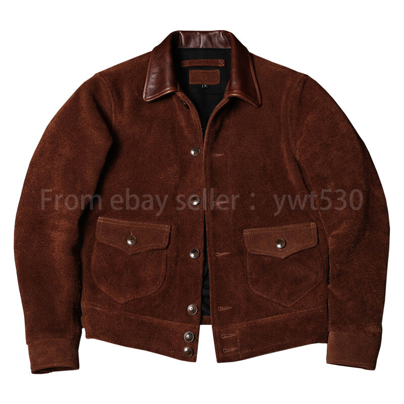 ジャケット・アウター TIMEWORN CLOTHING A-1 SUEDE JACKET 36 American Retro 1920 Suede Cowhide Short Classic Slim Leather