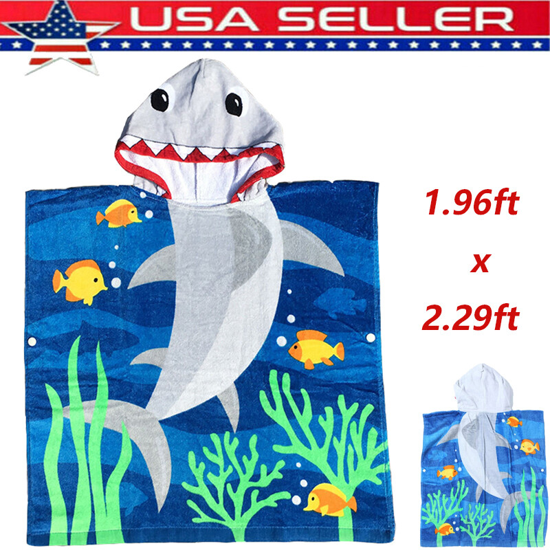 Cartoon Animal Full Vitality Children Beach Cloak