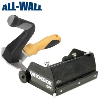 TapeTech QuickBox QSX 6.5'' Fast Set Compound Flat Box w/Wizard Compact Handle
