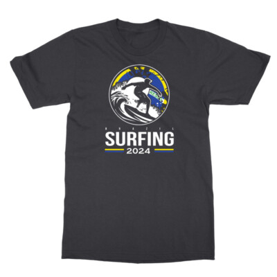 Brazil Surfing Sport Glory - 2024 Summer Games Fan Unisex T-Shirt