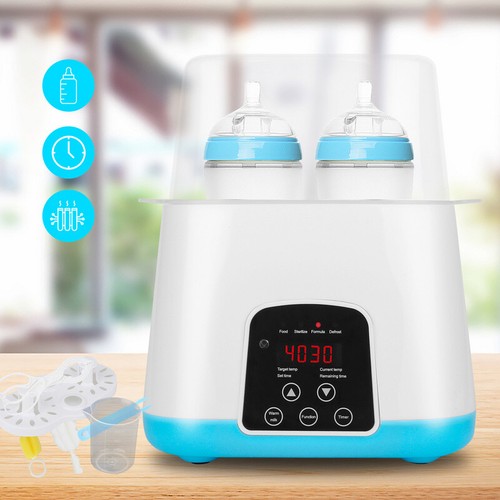 Flaschenwärmer Warmhaltefunktion Doppelt Babykostwärmer 4 in1 Elektrischer