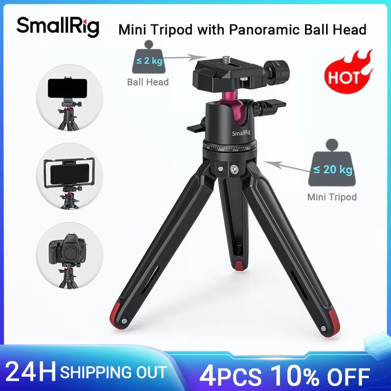 Universal Tabletop Mini Tripod with Panoramic Ball Head For Compact DSLRs/Mirror