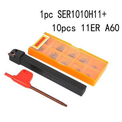 Gewinde Werkzeughaltersatz 10-teilig Hartmetall Drehmaschinen Kit Praktisch