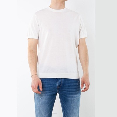 

Рубашка с круглым вырезом Мужская WARREN WEBBER IN 100%Cotton с коротким рукавом WW2511MG White
