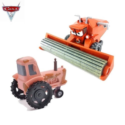 Disney Pixar Cars Frank Harvester & Cow Tractor 1:55 Diecast Model Car Toys Gift