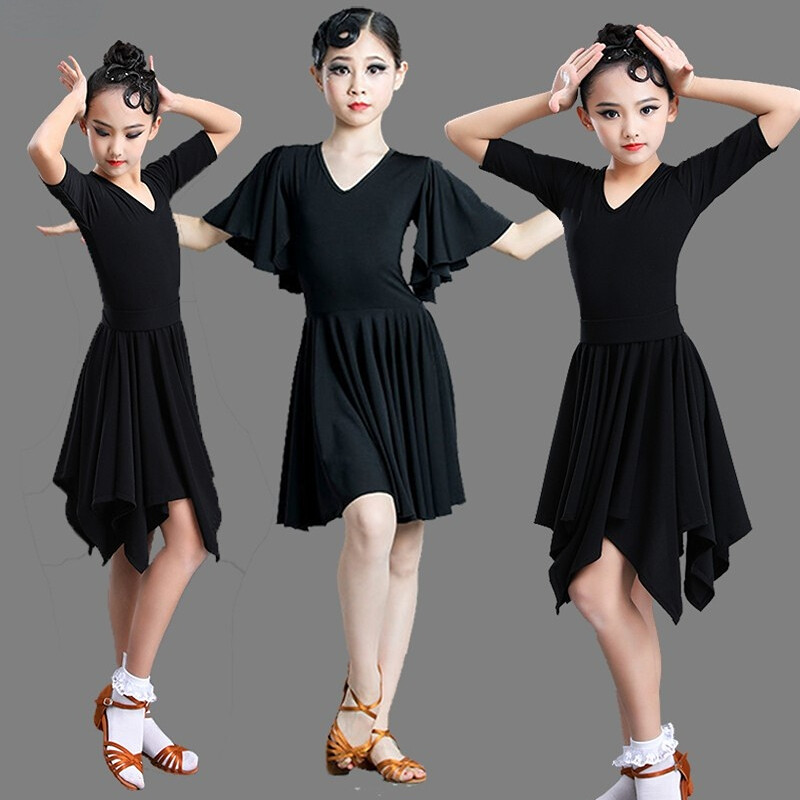 girl-ballroom-dance-dress-v-neck-irregular-latin-tango-performance-dancewear
