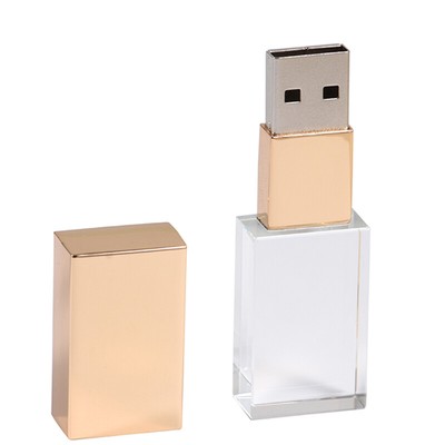 Photography Custom Crystal Gift Box USB Flash Drive 64GB Free Logo Pen Drive 32G