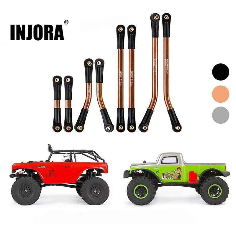 INJORA Stainless Steel High Clearance Front 4 Links for