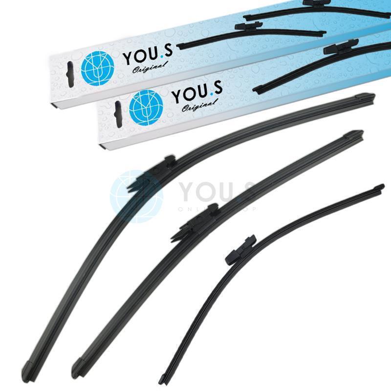 YOU.S Original SCHEIBENWISCHER SET VORNE + HINTEN für SKODA VW