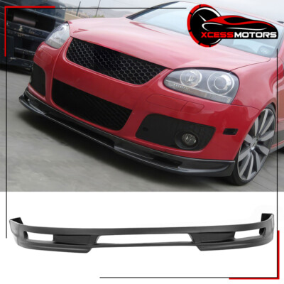 For 06-10 Volkswagen Jetta Golf Gti MK5 Type A Style PU Front Bumper Lip Spoiler