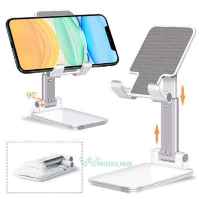 Universal Cell Phone Tablet Desk Stand Holder Mount Cradle Adjustable Foldable