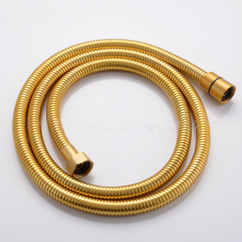 Brushed Gold 1.5m Stainless steel Shower hose For Handheld Shower head