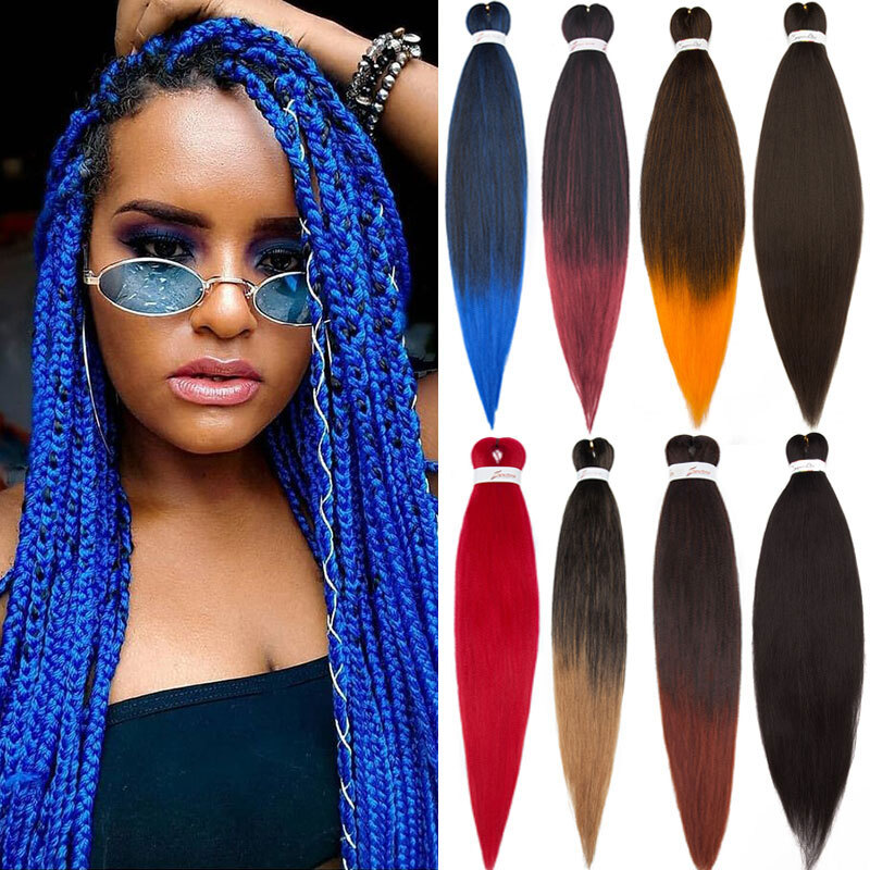 Ombre Braiding Hair Pre-Stretched Professional Hot Water Setting Hair Extensions