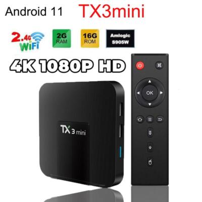 New TX3 Mini For Android10 4K SMART TV Media Player Quad-Core WIFI 2GB+16GB