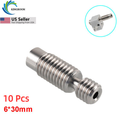 Kingroon M6 Heat Break All Metal High Temp Stainless Steel for V6 Hotend US Ship