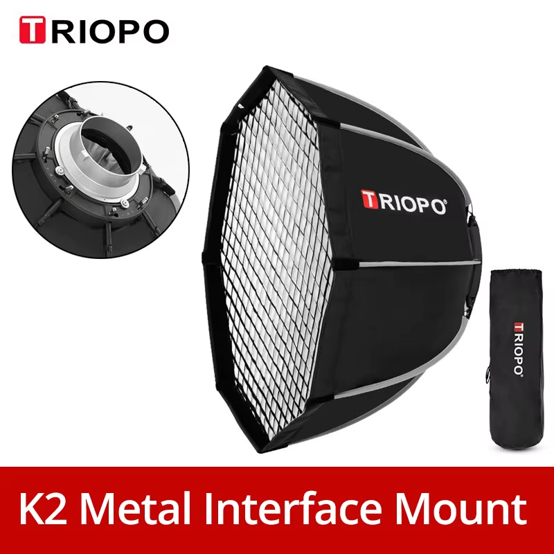 Triopo Quickly Release K2 55cm 65cm 90cm 120cm Bowens Mount Octagon Softbox + Ho