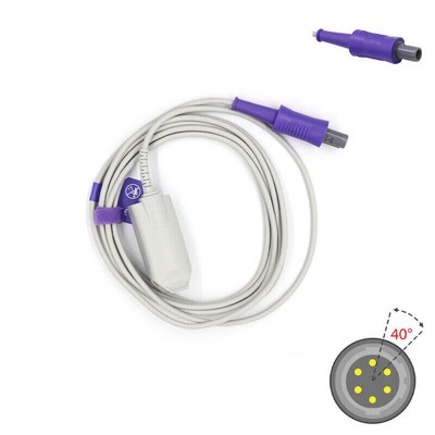2PC Compatible For Edan /Mindray Pulse Sensor Connection Cord Pulse Oximeter