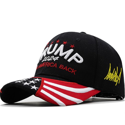 Embroidery Donald Trump 2024 Hat Usa Flag Great Again President