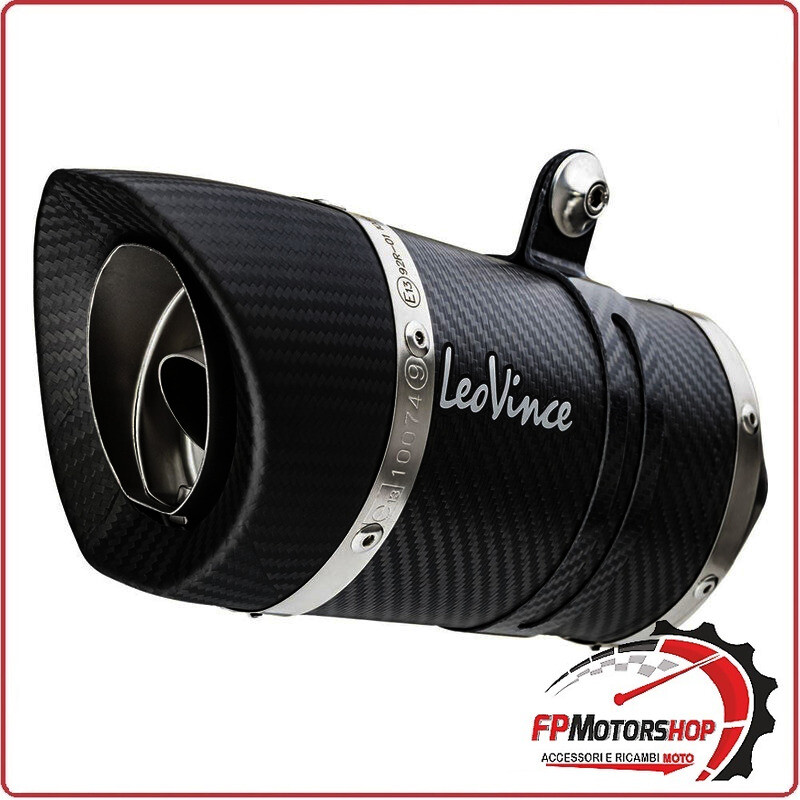 TERMINALE DI SCARICO CARBON LOOK PER KAWASAKI Z900 17-19 LEOVINCE OMOLOGATO