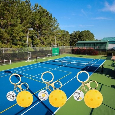 Pickleball Tag Keyring Pickball Pendant For Party Hoilday Handbag Birthday Gift