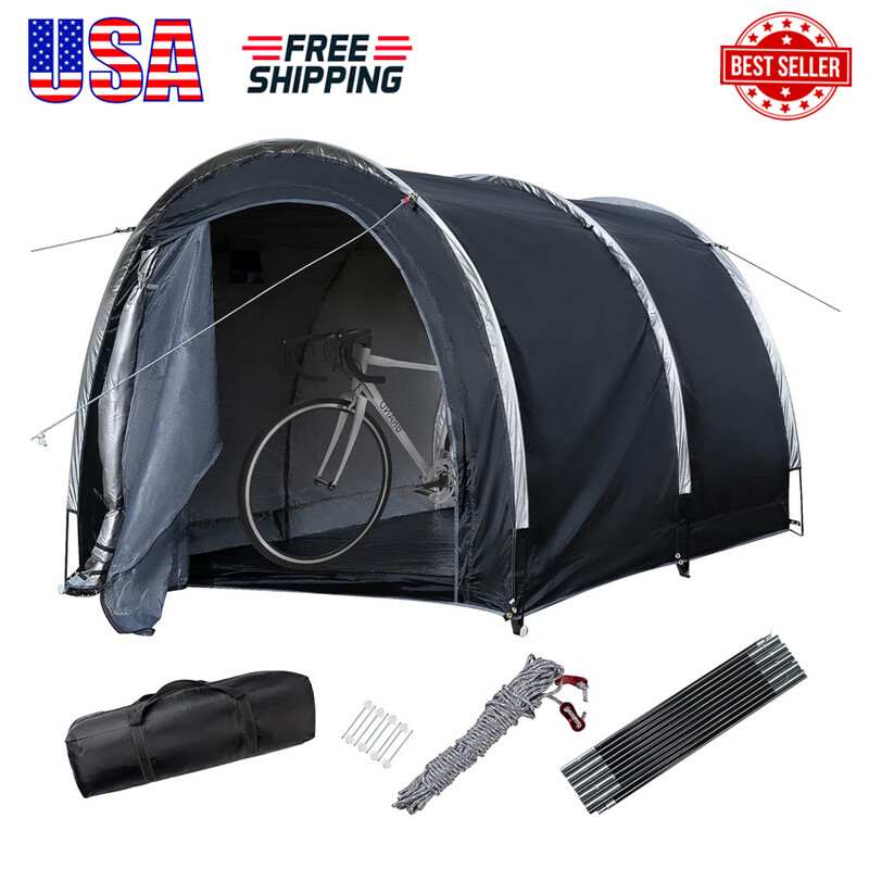 Patio Storage Shed Large Bike Cover Tent Portable Garage Shelter Outdoor Shade