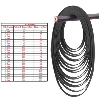 Drive Belt Rubber Turntable Transmission Strap 4mm Replaceme