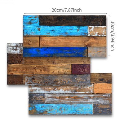 9pcs 3D Self Adhesive Mosaic Tile Sticker Kitchen Bathroom Wall Stickers Decor