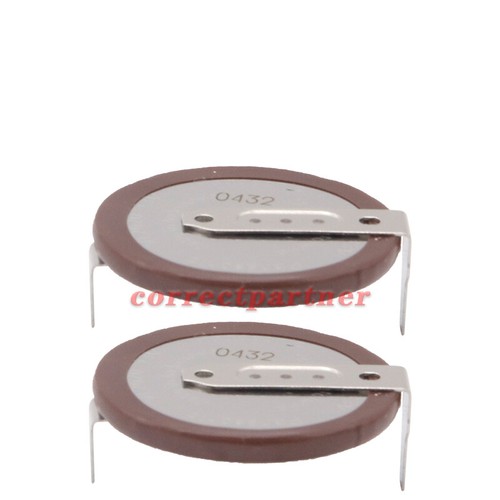 2pcs New Battery 180 degree For VL2020 BMW Key Remote Fob Rechargeable PANASONIC