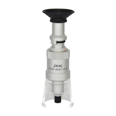 Metric Depth Stand Microscope PEAK 2008 100X with Standard Reticle #44 Scale