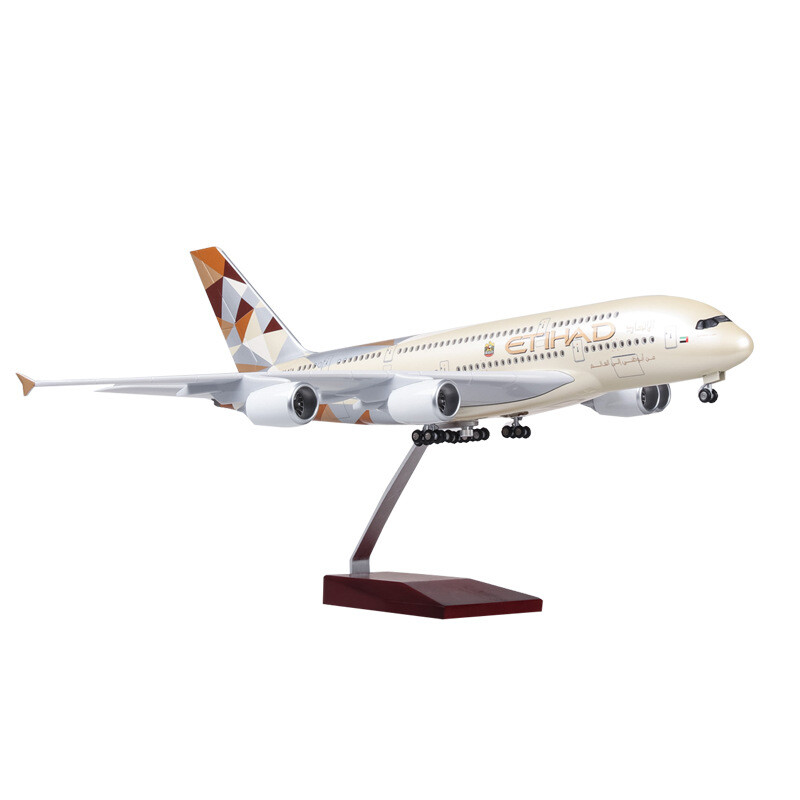 1/160 Etihad Airlines Airbus A380 Airplane Model Resin