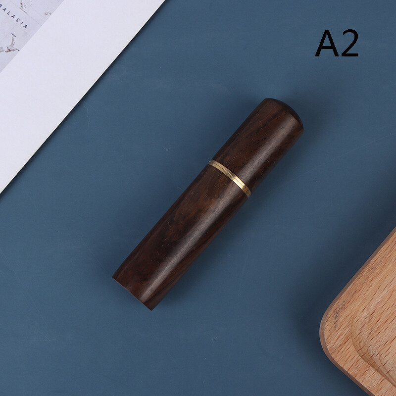 1PC Toothpick Bucket Ebony Wood Toothpick Holder Bucket Mini Box Handmade Gift#