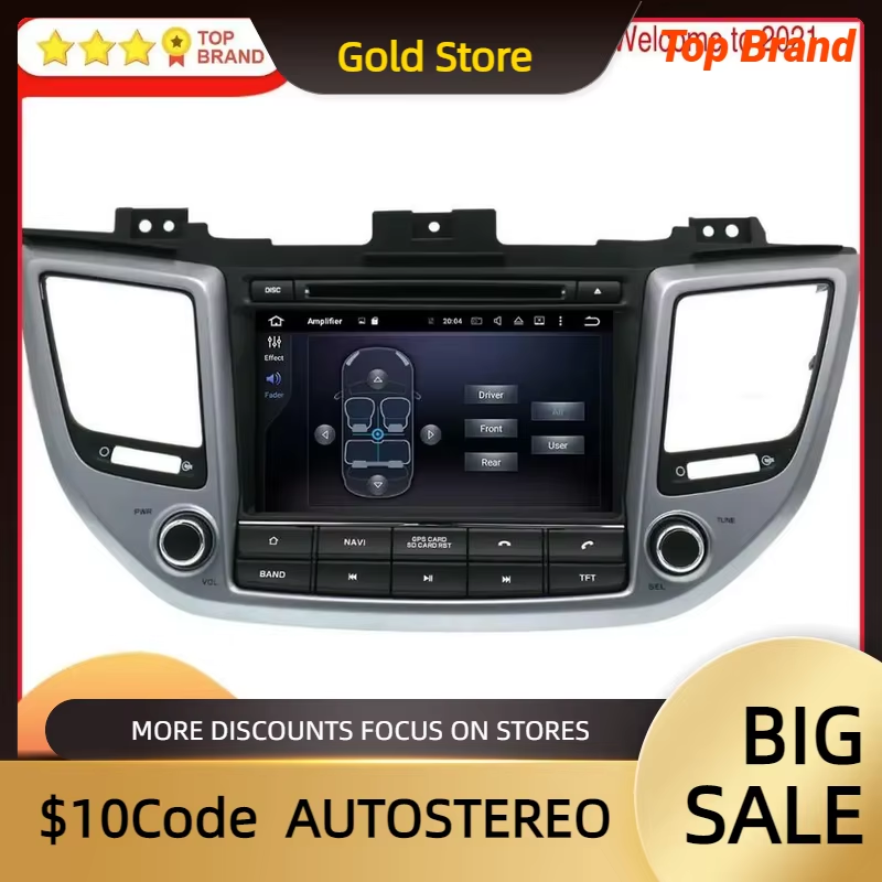 For Hyundai Tucson/IX35 2014-2017 2018 2019 Carplay Android 13 Car GPS Navigatio