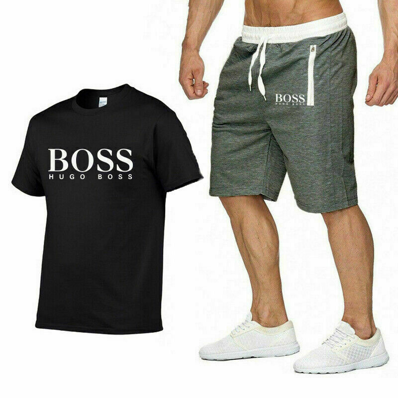 DE Herren Hugo Boss1 Short Sleeve T-Shirts sportswear Sommeranzug M-XXL 2021