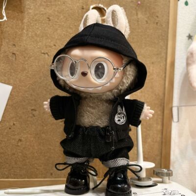 POPMART The Monsters Labubu Plush Doll Handsome Hoodie Series Replacement No Toy