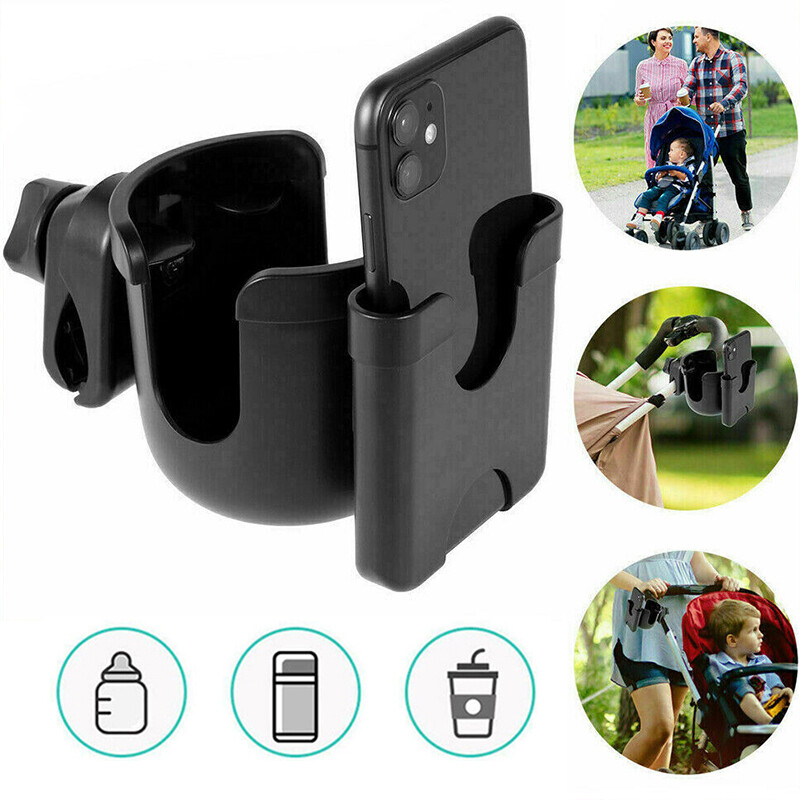 New Baby Stroller Pram Cup Holder Drink Milk Bottle Phone Go