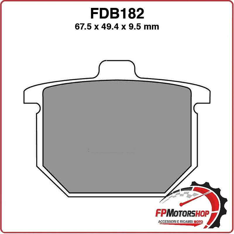 PASTIGLIE FRENO FERODO PER MOTO FDB182P HONDA CB750F 77>80 CB900F 79>81 GL