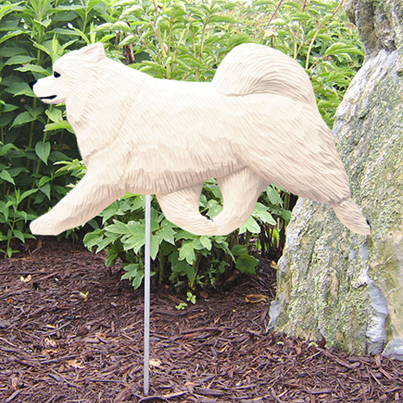 Samoyed Outdoor Garden Dog Sign Hand Painted Figure