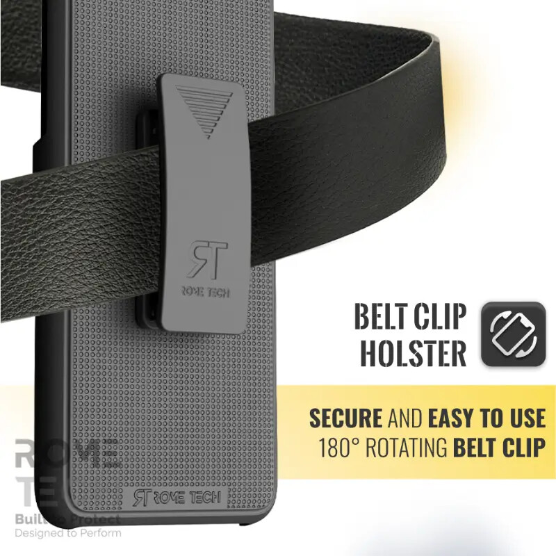 Motorola Edge 5G UW 6.8" (2021) Rome Tech Belt Clip Holster Phone Case, Cover