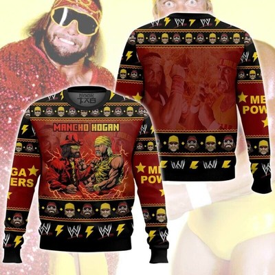Bg Mancho Hogan Macho Man And Hulk Hogan Ugly Sweater