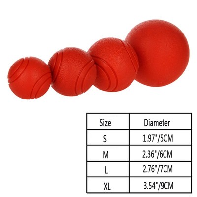 Dog Fetch Bite Toys Safety Solid Rubber Pet Dog Cat Toy Training Chew Play Balls